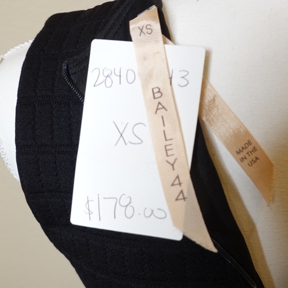 Anthropologie Bailey 44 Black Skater Fit & Flare Sleeveless Dress - Picture 8 of 10